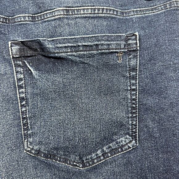 The Perfect Jeans NYC Mens 44x30 Blue Medium Wash Stretch Logo Athletic Fit - Picture 10 of 10